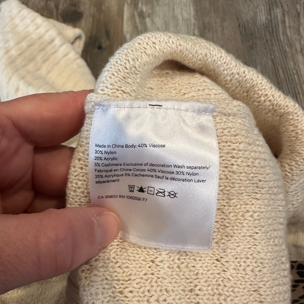 New Without tags Lululemon Texture Play Crew Sweater White Opal M/L - Picture 9 of 11